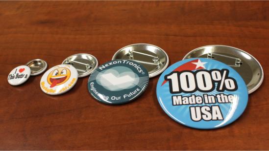 promotional button pins