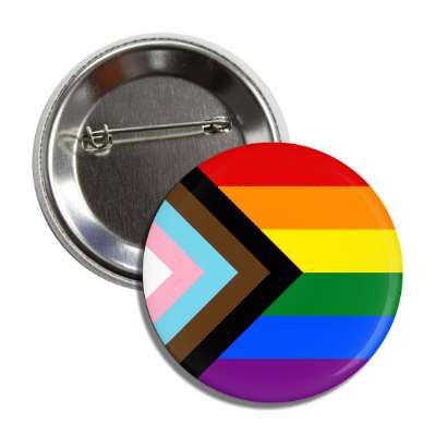 progress pride flag colors pinback button lgbt lesbian gay transgender