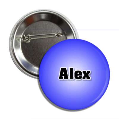 alex male name blue button