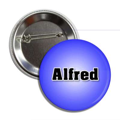 alfred male name blue button