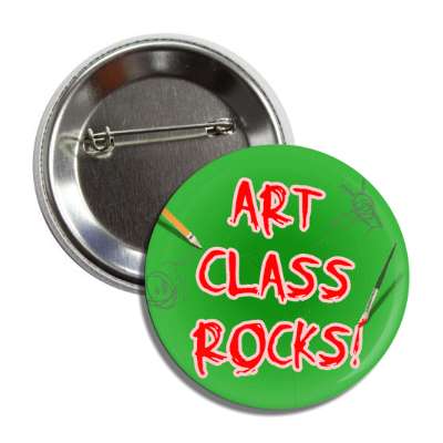 art class rocks pencil paint brush button