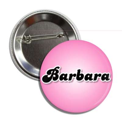 barbara female name pink button