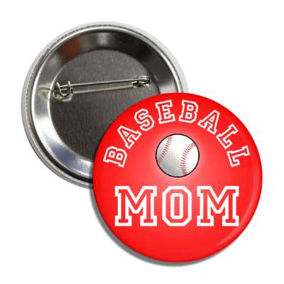 baseball mom red button
