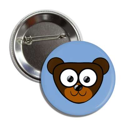 bear cute cartoon button