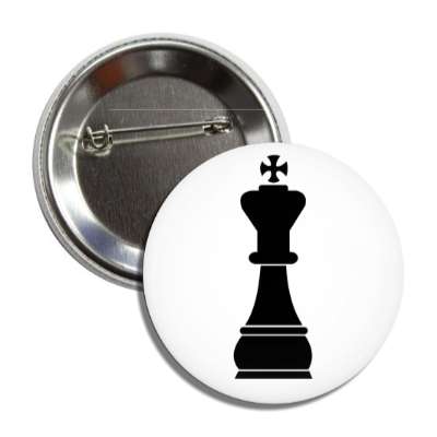 black king chess piece button