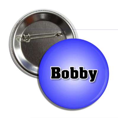 bobby male name blue button