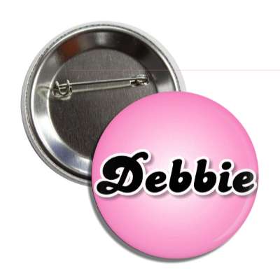 debbie female name pink button