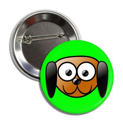 dog cute cartoon button