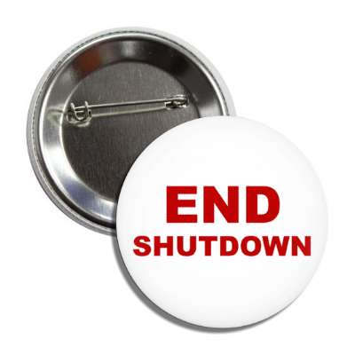end shutdown white button