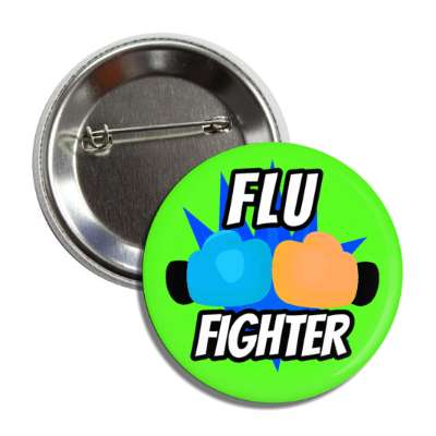 flu fighter boxing gloves green button