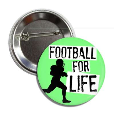 football for life player silhouette button