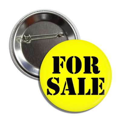for sale stencil yellow button