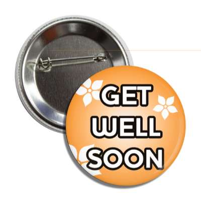 get well soon peach button