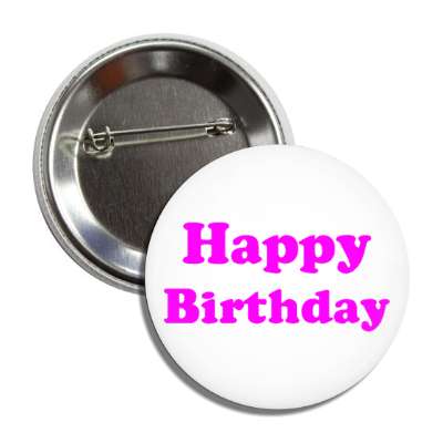happy birthday magenta button