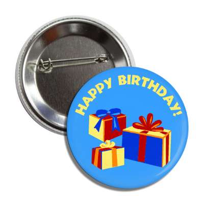 happy birthday presents gifts ribbons button