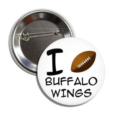i football buffalo wings button