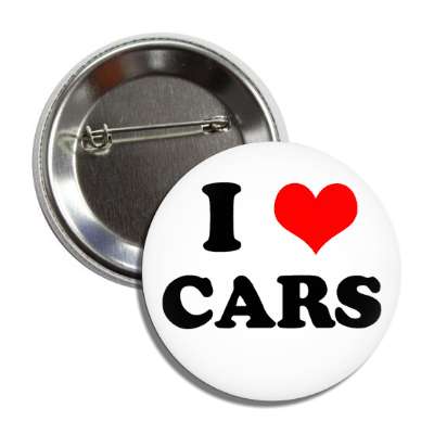 i heart cars button