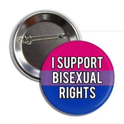 i support bisexual rights bi pride flag button
