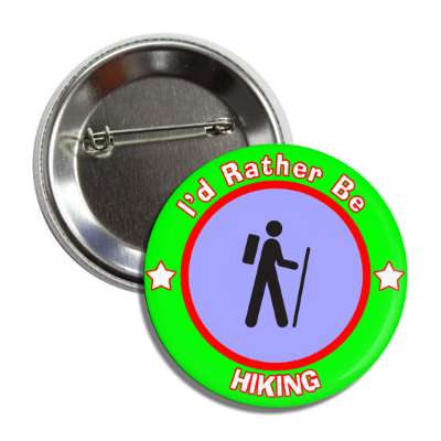 id rather be hiking green border button