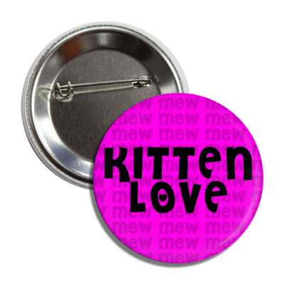 kitten love mew purple button