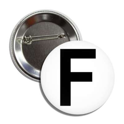 letter f capital white black button