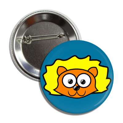 lion cute cartoon button