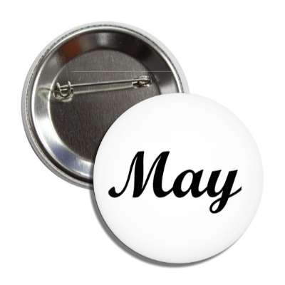 may cursive fifth month button