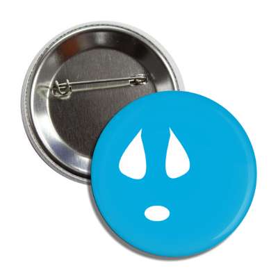 medium blue sad smiley button