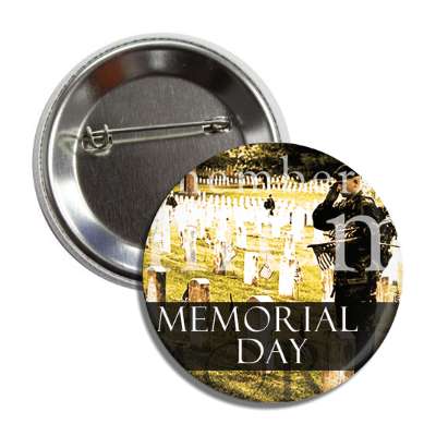 memorial day gravestones button