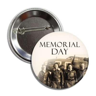 memorial day vintage pilots button