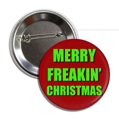 merry freakin christmas red green button
