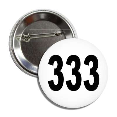 number 333 white black button