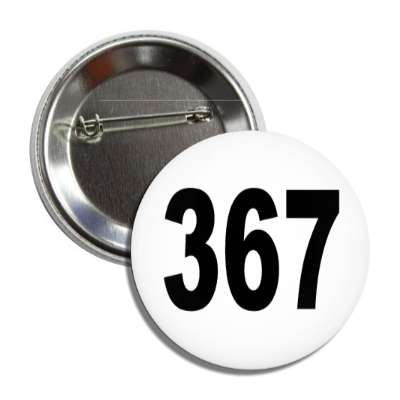 number 367 white black button