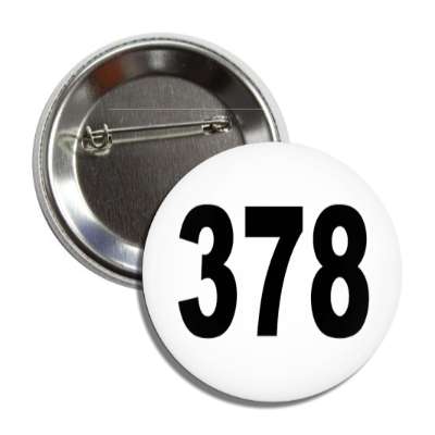 number 378 white black button