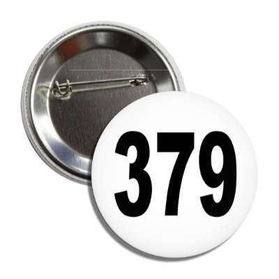 number 379 white black button