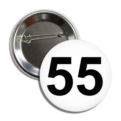 number 55 white black button