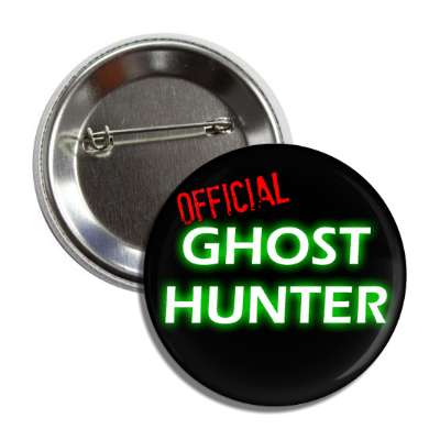 official ghost hunter button