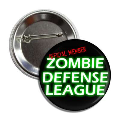 official zombie defense league button