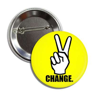 peace change peace hand sign button