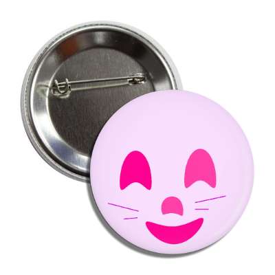 pink face whiskers button