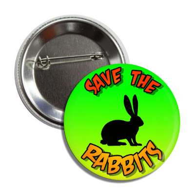 save the rabbits silhouette button