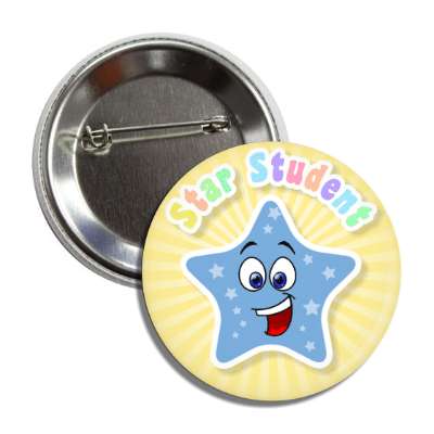 star student smiley button