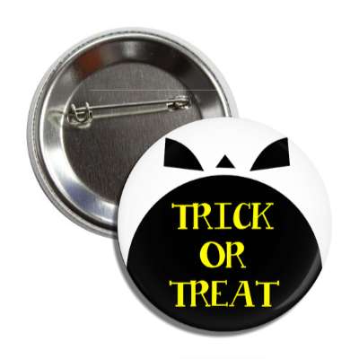 trick or treat skull open mouth button