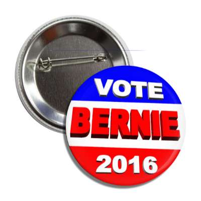 vote bernie 2016 3d button