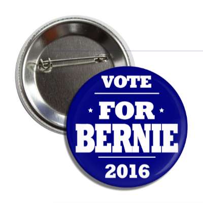 vote bernie 2016 dark blue button