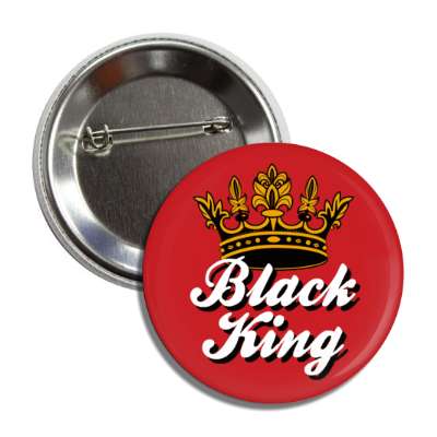 black king red pride crown button
