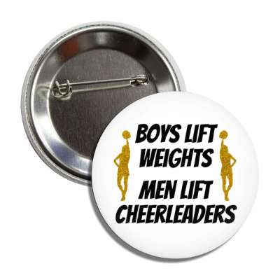 boys lift weights men lift cheerleaders silhouette white button