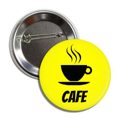coffee symbol cafe yellow button