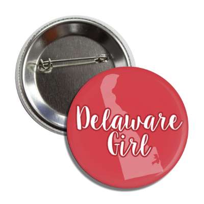 delaware girl us state shape button