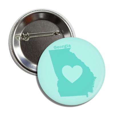 georgia state heart silhouette button